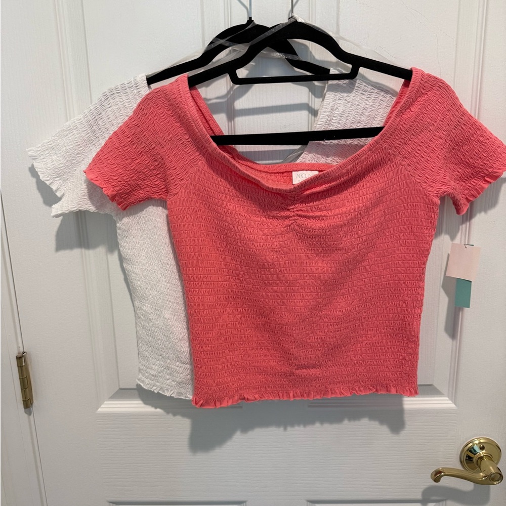 TWO New w. Tags Ruched Tops
